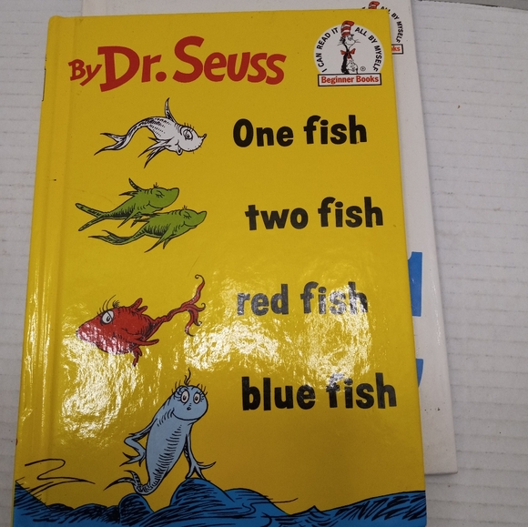 Dr. Seuss's Hard Cover Kid Books (ABC, One Fish, Moo, & Tooth) - Picture 10 of 12